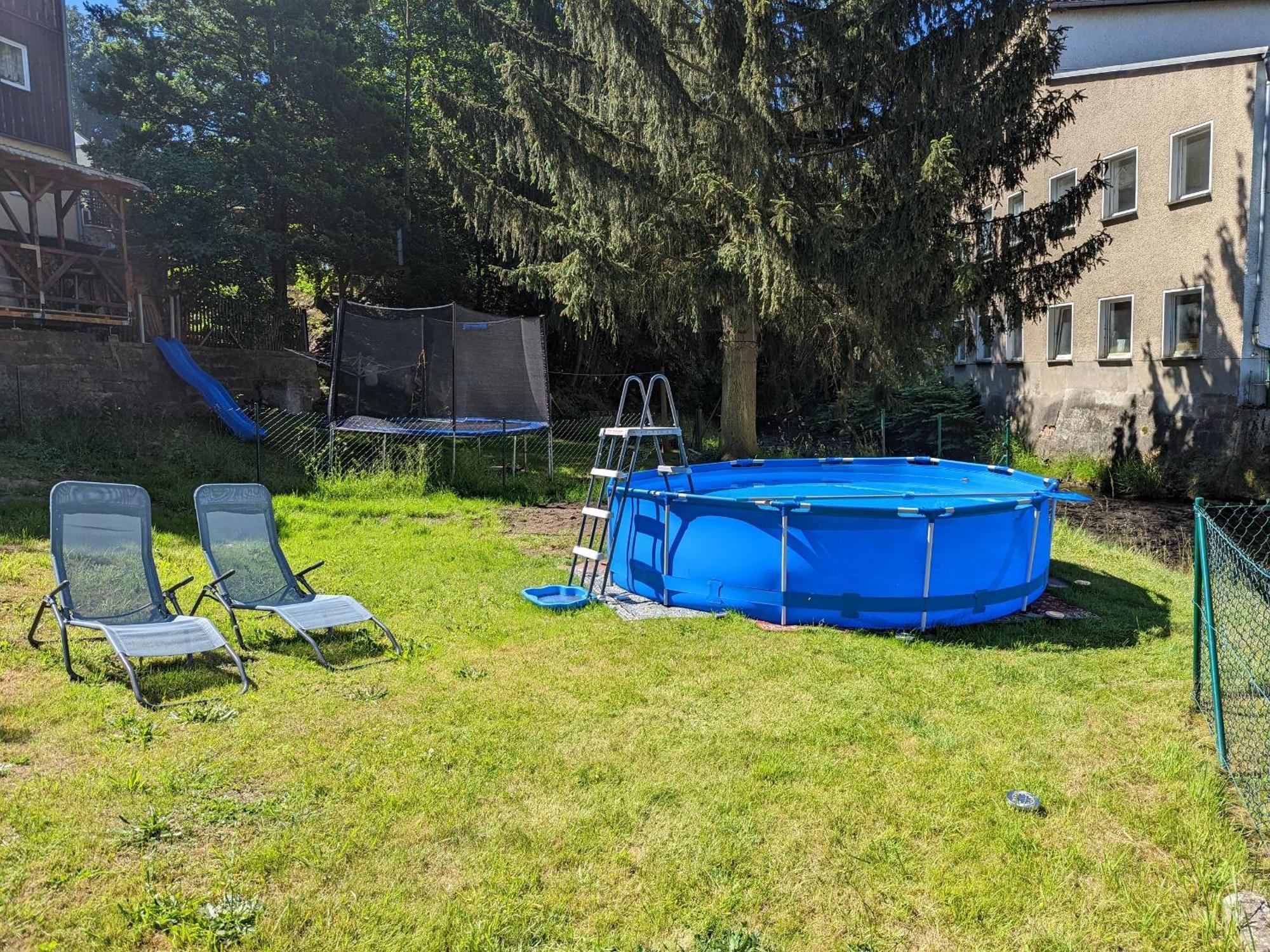 Hw3 - Urlaubsmagie - Helle, Grosse Wohnung Mit Pool Sebnitz Esterno foto