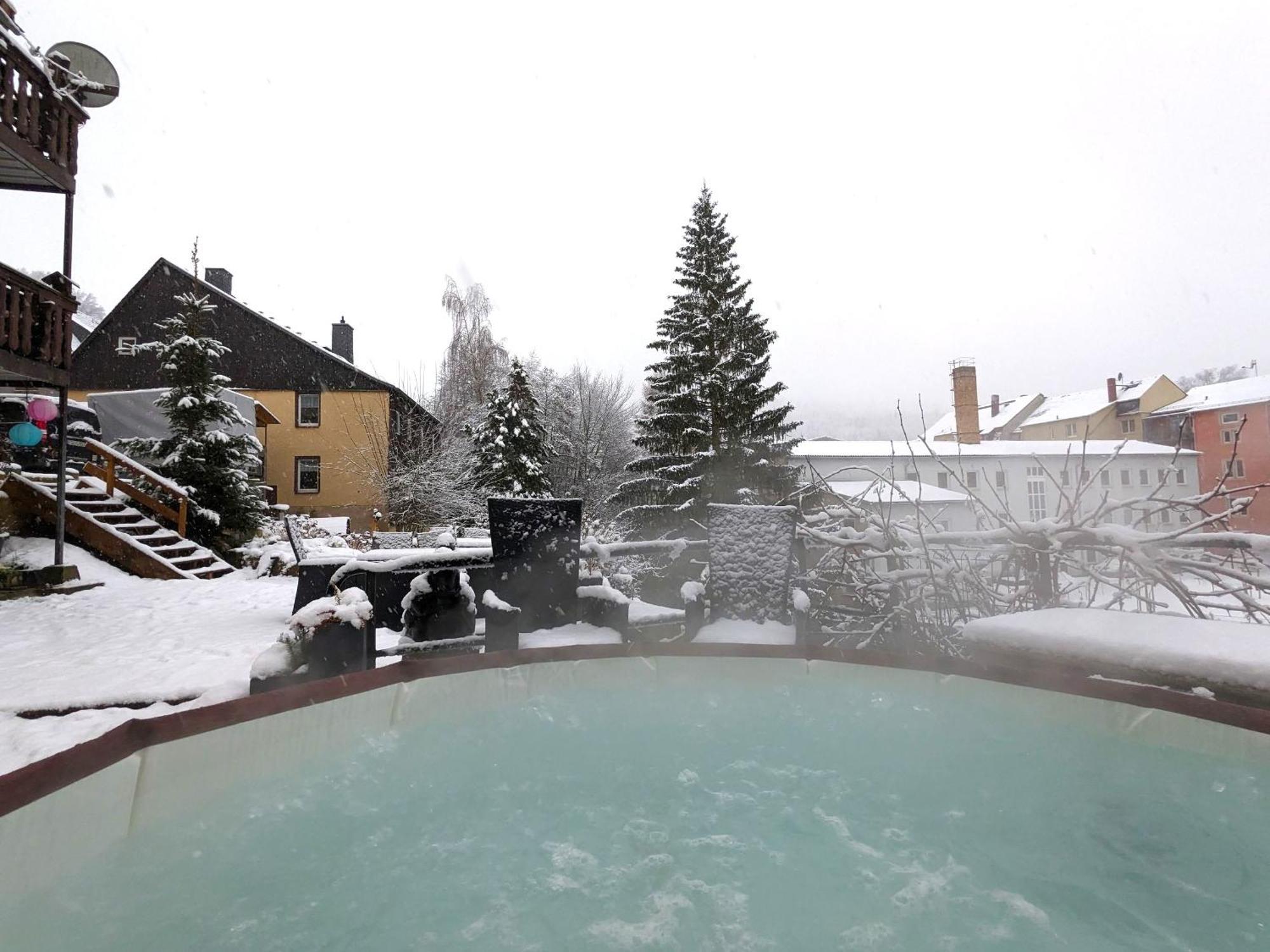 Hw3 - Urlaubsmagie - Helle, Grosse Wohnung Mit Pool Sebnitz Esterno foto