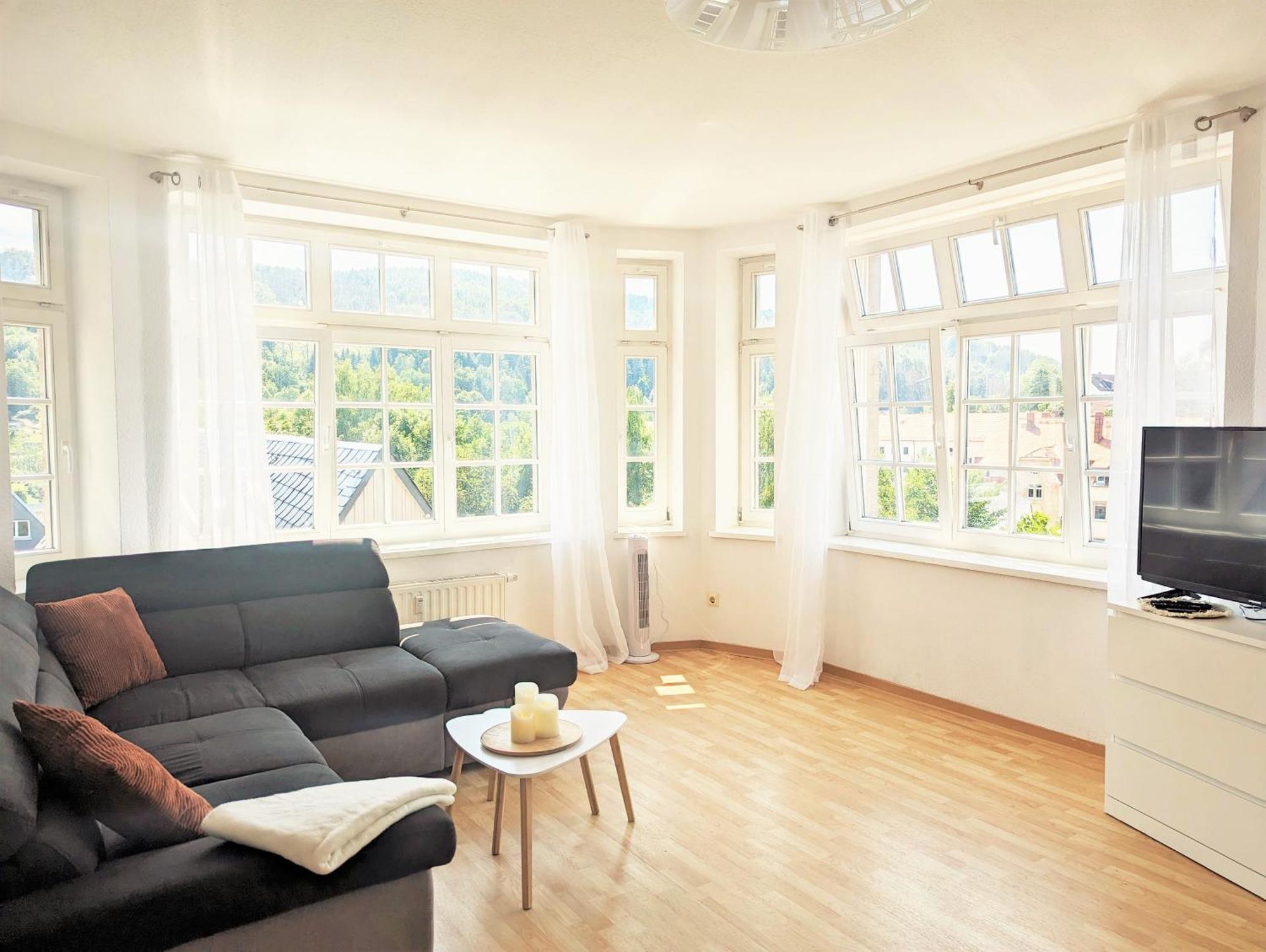 Hw3 - Urlaubsmagie - Helle, Grosse Wohnung Mit Pool Sebnitz Esterno foto