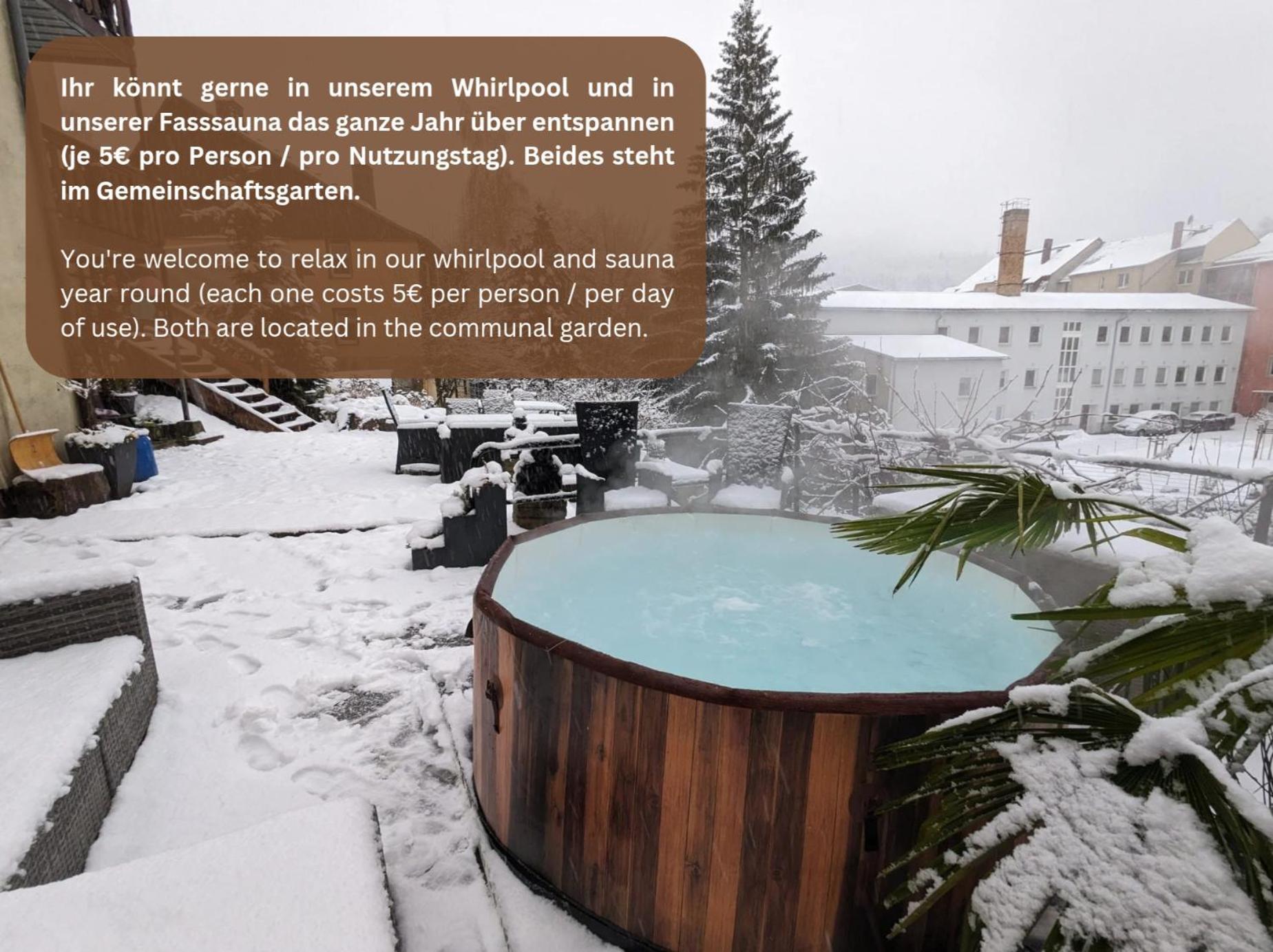 Hw3 - Urlaubsmagie - Helle, Grosse Wohnung Mit Pool Sebnitz Esterno foto